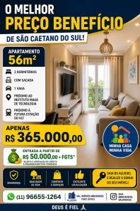 Apartamento com 2 Quartos à venda, 53m² no Mauá, São Caetano do Sul