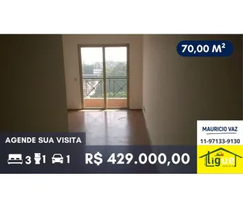 Apartamento com 3 Quartos à venda, 70m² no Vila Butantã, São Paulo