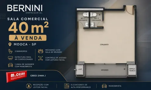 Sala Comercial à venda, 40m² no Vila Cláudia, São Paulo