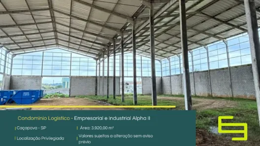 Galpão/Depósito/Armazém para alugar, 3920m² no Bairro do Grama, Caçapava