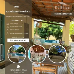 Fazenda/Sítio com 3 Quartos à venda, 128m² no Fortim, Fortim