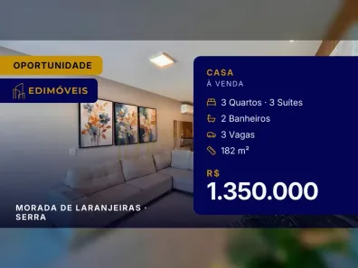 Casa com 3 Quartos à venda, 182m² no Morada de Laranjeiras, Serra