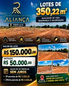 Lote/Terreno à venda, 350m² no Ponte Alta Norte, Brasília
