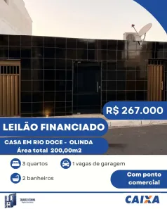 Casa com 3 Quartos à venda, 185m² no Rio Doce, Olinda