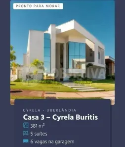 Casa de Condomínio com 5 Quartos à venda, 381m² no Gávea, Uberlândia