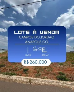 Lote/Terreno à venda, 300m² no Residencial Campos do Jordão, Anápolis