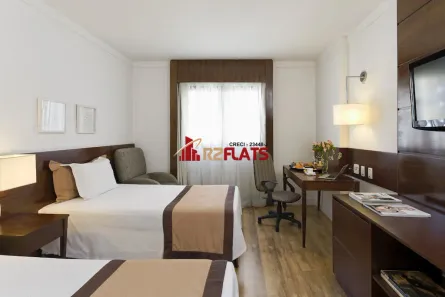 Flat com 1 Quarto à venda, 26m² no Cidade Monções, São Paulo