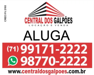Galpão/Depósito/Armazém para alugar, 2000m² no Parque das Palmeiras, Camaçari