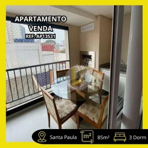 Apartamento com 3 Quartos à venda, 85m² no Santa Paula, São Caetano do Sul