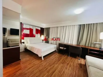 Apartamento com 1 Quarto para alugar, 29m² no Indianópolis, São Paulo