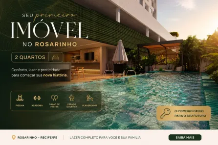 Apartamento com 1 Quarto à venda, 49m² no Rosarinho, Recife