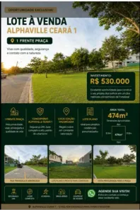 Lote/Terreno à venda, 475m² no Cidade Alpha, Eusébio