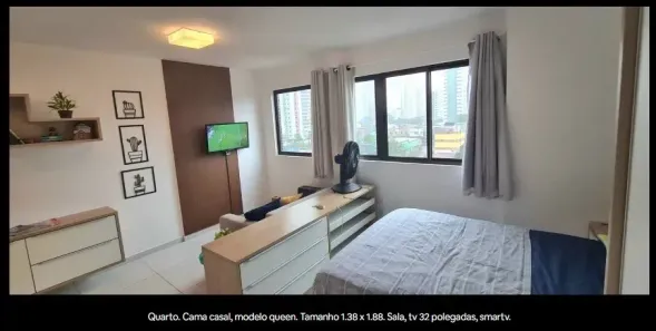 Apartamento com 1 Quarto para alugar, 30m² no Aflitos, Recife