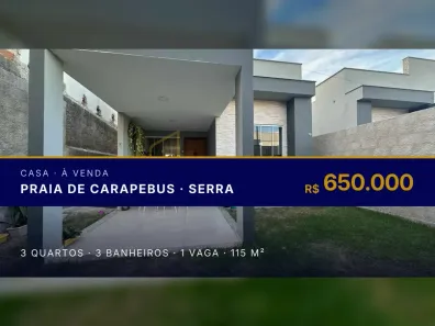 Casa com 3 Quartos à venda, 115m² no Praia de Carapebus, Serra