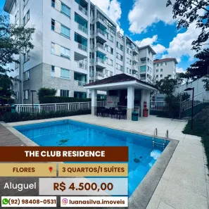 Apartamento com 3 Quartos para alugar, 82m² no Flores, Manaus