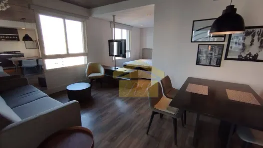 Apartamento com 1 Quarto para alugar, 62m² no Cidade Monções, São Paulo