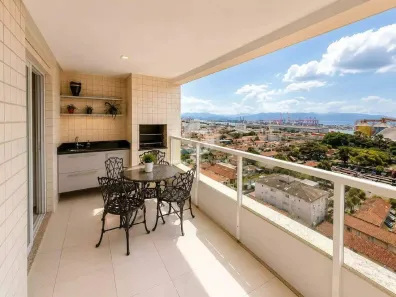 Apartamento com 3 Quartos à venda, 92m² no Ponta da Praia, Santos
