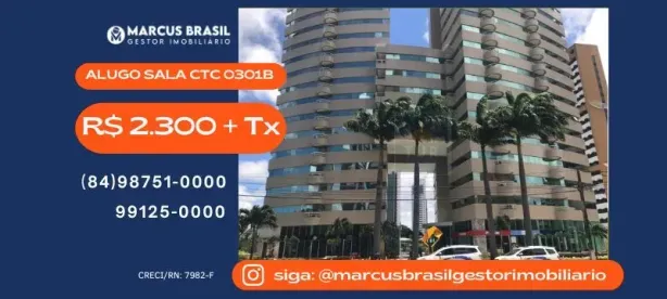 Sala Comercial para alugar, 33m² no Lagoa Nova, Natal