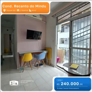 Apartamento com 2 Quartos à venda, 55m² no Aleixo, Manaus