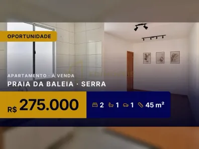 Apartamento com 2 Quartos à venda, 45m² no Praia da Baleia, Serra