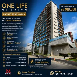 Apartamento com 1 Quarto à venda, 41m² no Treze de Julho, Aracaju