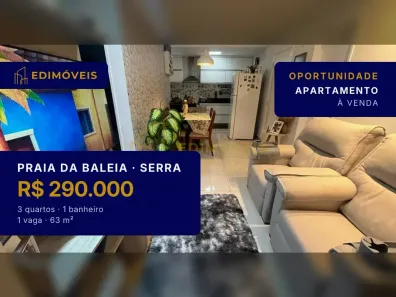 Apartamento com 3 Quartos à venda, 63m² no Praia da Baleia, Serra