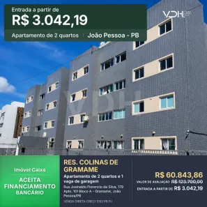 Apartamento com 2 Quartos à venda, 42m² no Gramame, João Pessoa