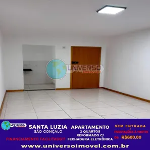 Apartamento com 2 Quartos à venda, 50m² no Santa Luzia, São Gonçalo