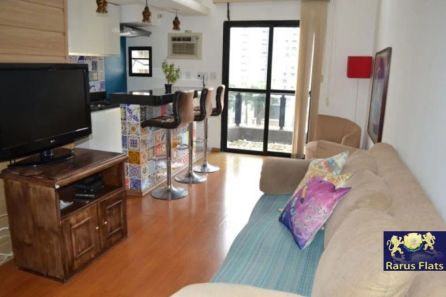 Flat com 1 Quarto à venda, 52m² no Moema, São Paulo