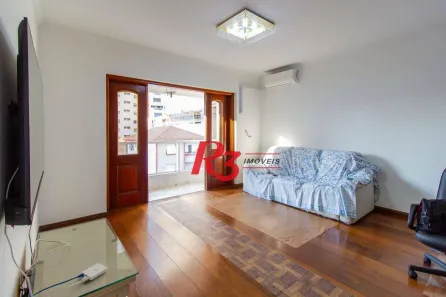 Apartamento com 4 Quartos à venda, 151m² no Gonzaga, Santos