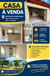 Casa com 2 Quartos à venda, 70m² no Jardim das Rosas, Goiânia