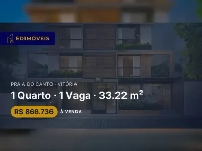 Apartamento com 1 Quarto à venda, 33m² no Praia do Canto, Vitória