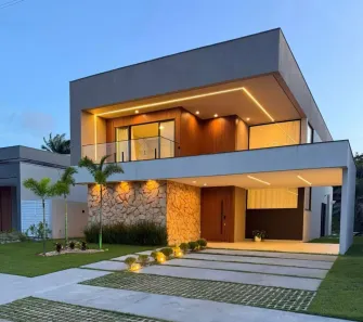 Casa de Condomínio com 4 Quartos à venda, 273m² no Alphaville (Abrantes), Camaçari