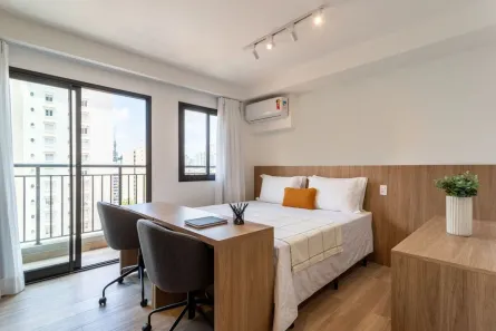 Apartamento com 1 Quarto para alugar, 26m² no Perdizes, São Paulo