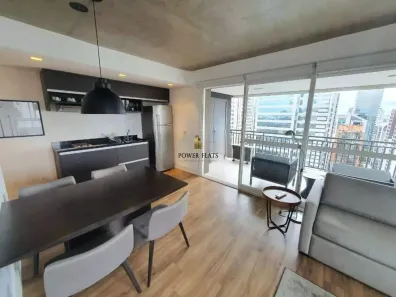 Flat com 1 Quarto para alugar, 61m² no Cidade Monções, São Paulo