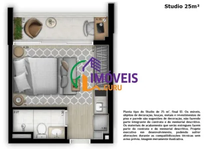 Apartamento com 1 Quarto à venda, 25m² no Planalto Paulista, São Paulo