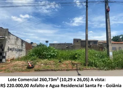 Lote/Terreno à venda, 260m² no Residencial Santa Fé I, Goiânia
