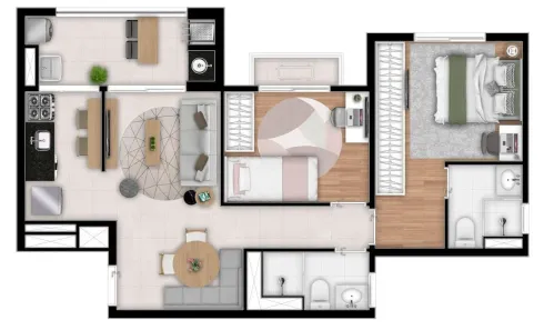Apartamento com 2 Quartos à venda, 60m² no Água Branca, São Paulo