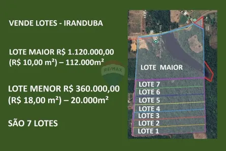 Lote/Terreno à venda, 20000m² no , Iranduba