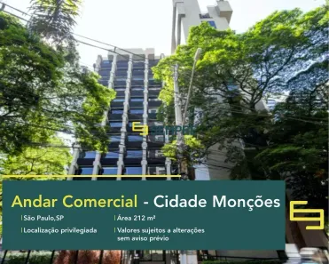 Sala Comercial à venda, 212m² no Cidade Monções, São Paulo
