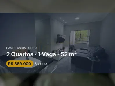 Apartamento com 2 Quartos à venda, 52m² no Castelândia, Serra
