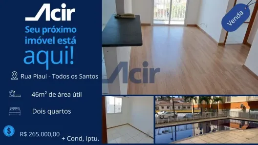 Apartamento com 2 Quartos à venda, 45m² no Todos os Santos, Rio de Janeiro