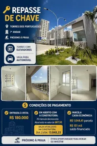 Apartamento com 2 Quartos à venda, 43m² no Olho D'Água, São Luís