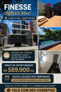 Apartamento com 2 Quartos à venda, 89m² no Bessa, João Pessoa
