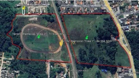Lote/Terreno à venda, 159649m² no Palmeiras de São Paulo, Suzano