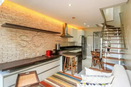 Flat com 1 Quarto à venda, 60m² no Cidade Monções, São Paulo