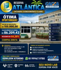 Apartamento com 2 Quartos à venda, 45m² no Pixete, São Lourenço da Mata