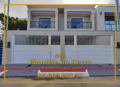 Casa com 3 Quartos à venda, 129m² no Planície da Serra, Serra