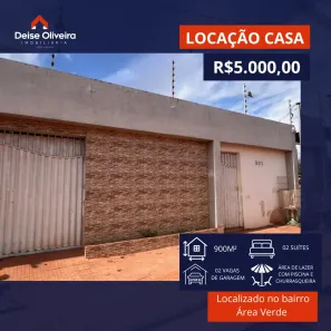 Casa com 1 Quarto para alugar, 300m² no Área Verde, Santarém