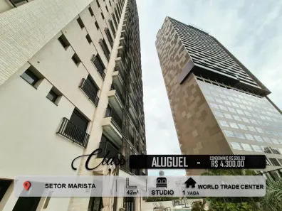 Apartamento com 1 Quarto para alugar, 42m² no Setor Marista, Goiânia